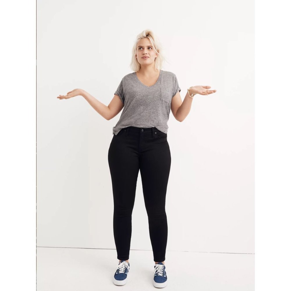 Madewell 8" Skinny Black Jean NWT